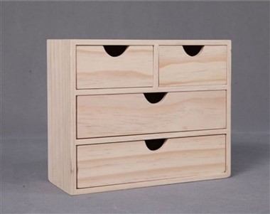 4-Houten opbergdoos met lade